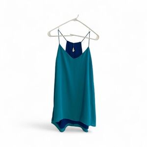 Elegant Blue Reversible Women's Top